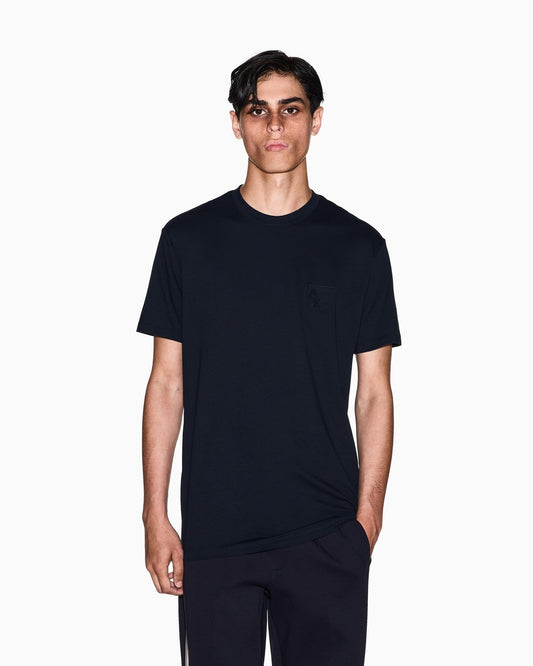 Armani Exchange A|X Black Logo – Men's Patch T-Shirt