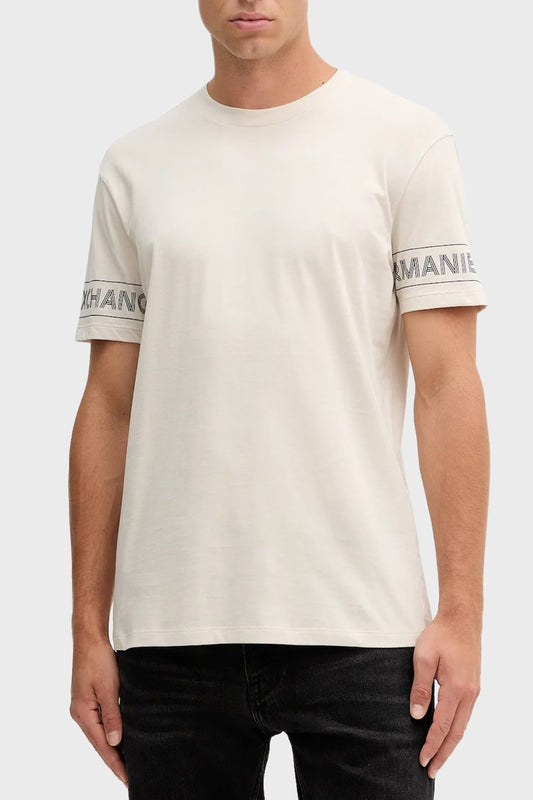 Armani Exchange Cream White  – Men's Cotton T-Shirt