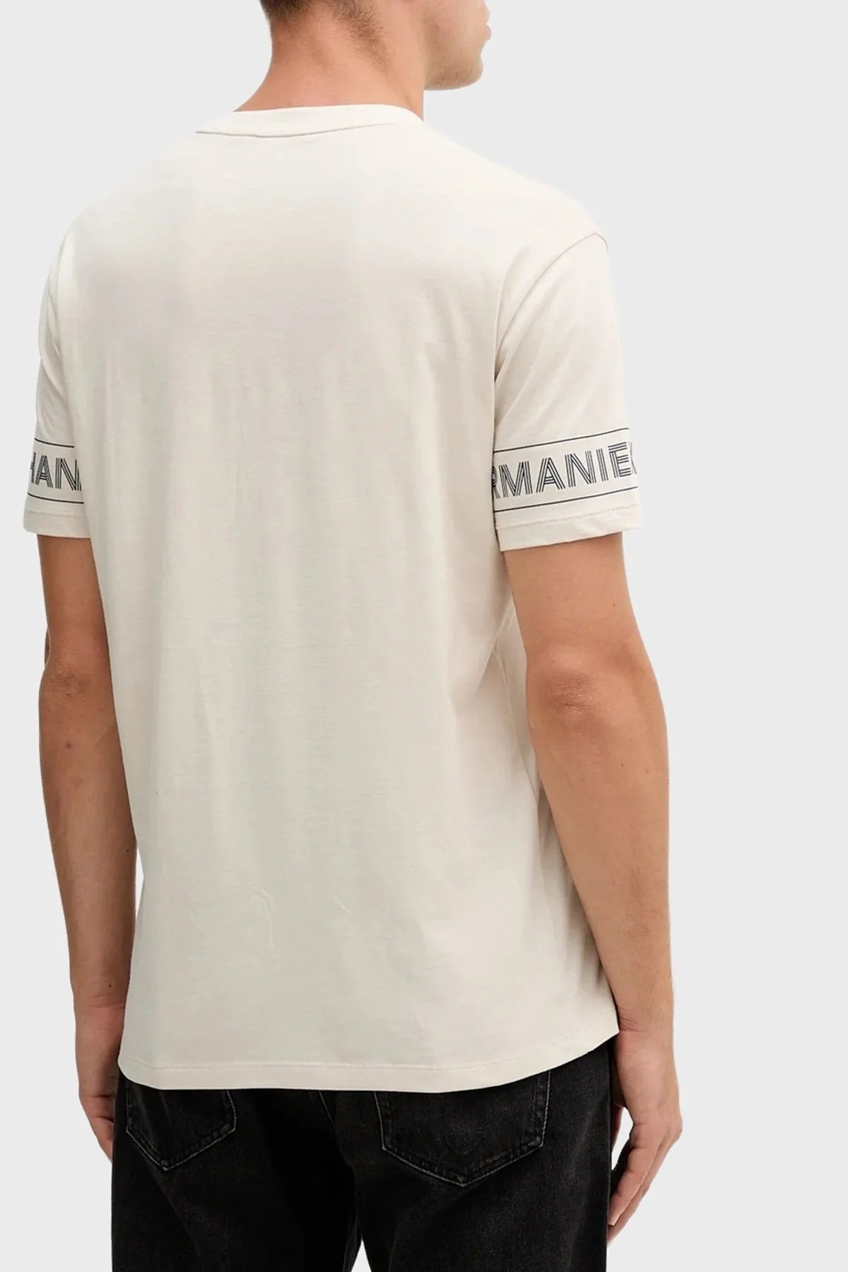 Armani Exchange Cream White  – Men's Cotton T-Shirt