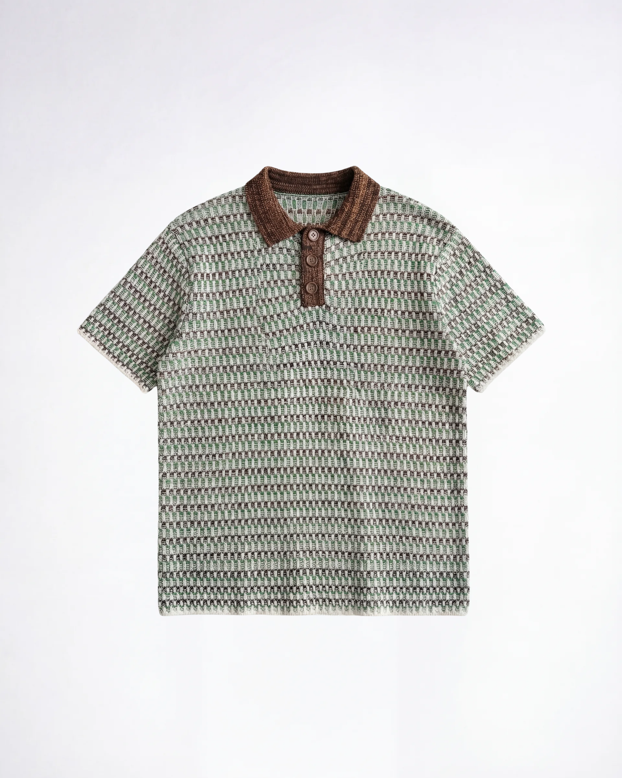 Zara – Men's Textured Knit Polo Shirt