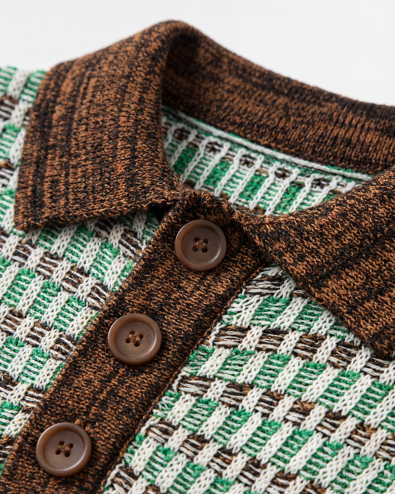 Zara – Men's Textured Knit Polo Shirt