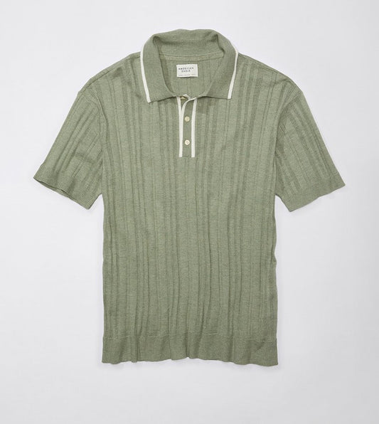 American Eagle – Men's Knitted Polo Shirt