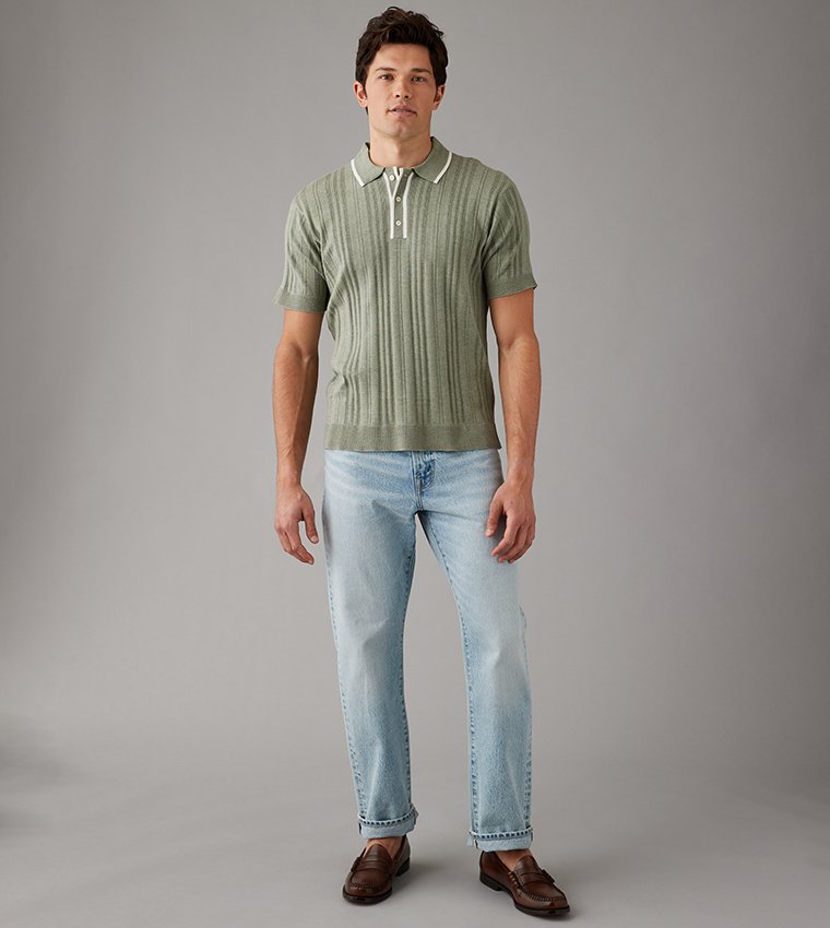 American Eagle – Men's Knitted Polo Shirt