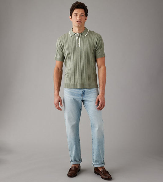 American Eagle – Men's Knitted Polo Shirt