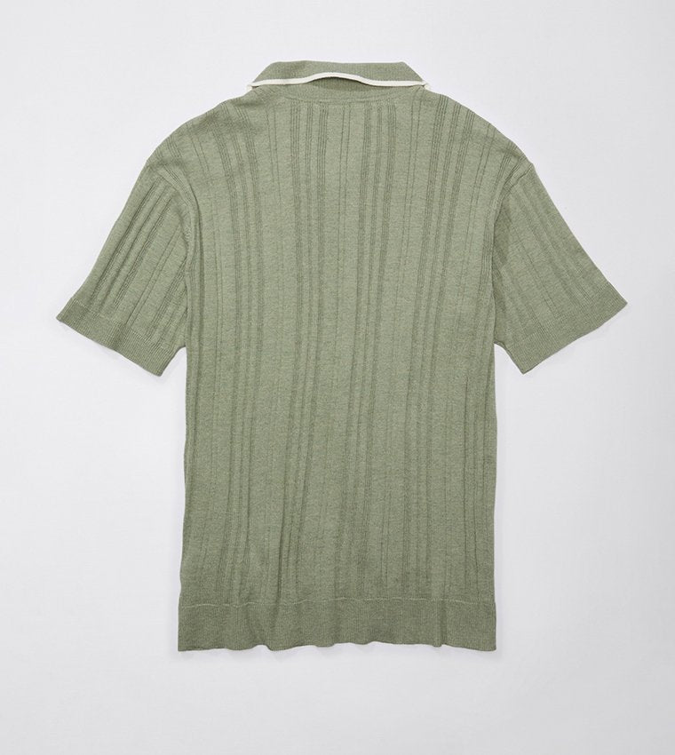 American Eagle – Men's Knitted Polo Shirt