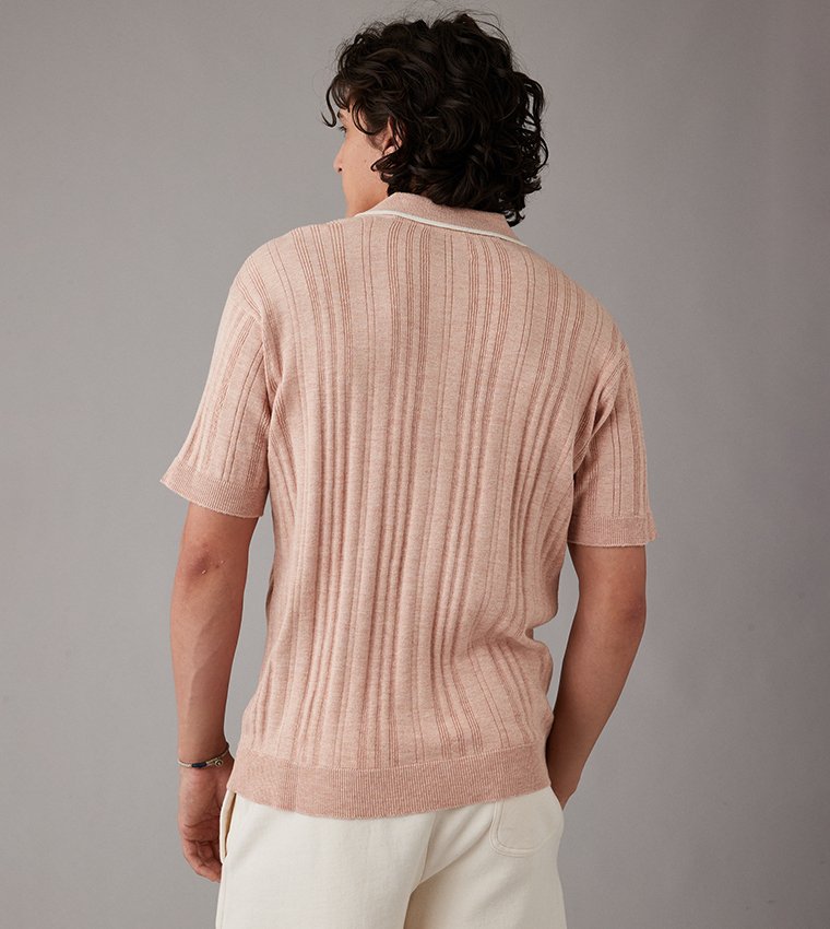 American Eagle – Men's Knitted Polo Shirt