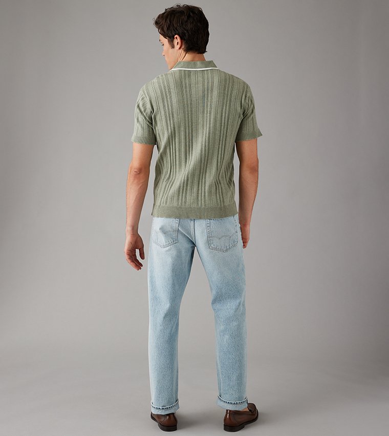 American Eagle – Men's Knitted Polo Shirt