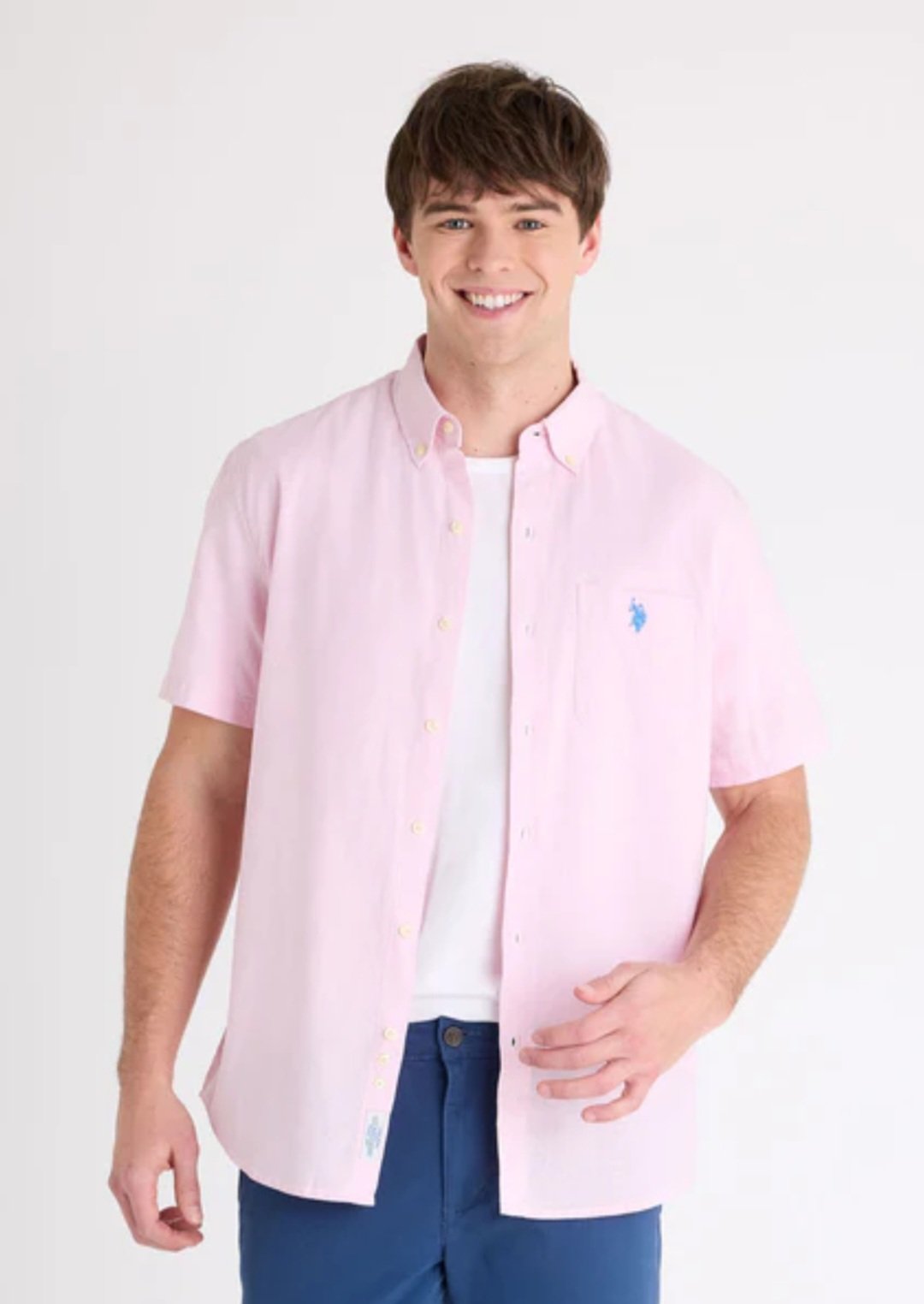 U.S. Polo – Men's Linen Blend Shirt