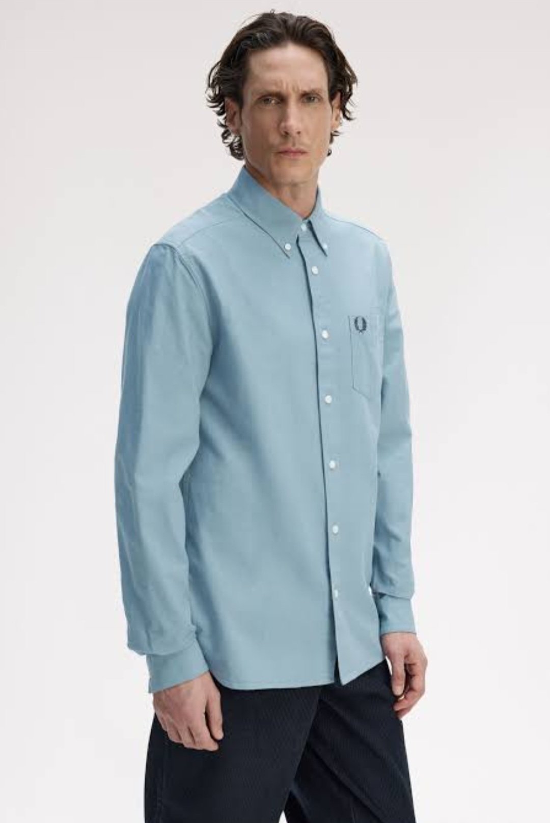 Fred Perry – Men's Long-Sleeve Oxford Shirt