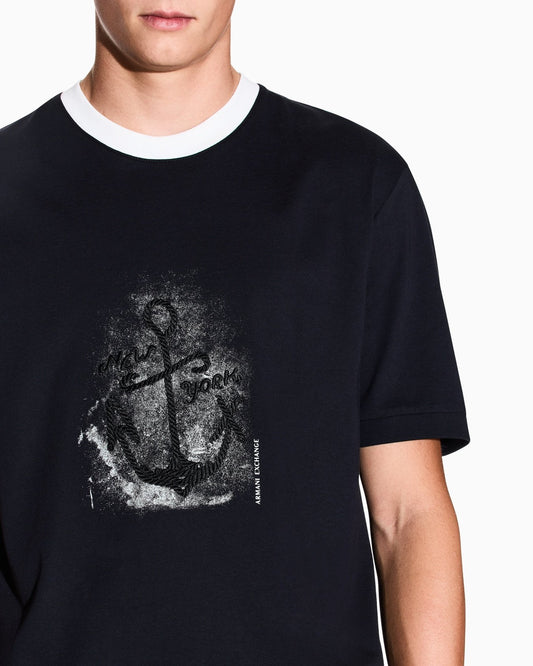 Armani Exchange – Men's Anchor-Print Cotton T-Shirt