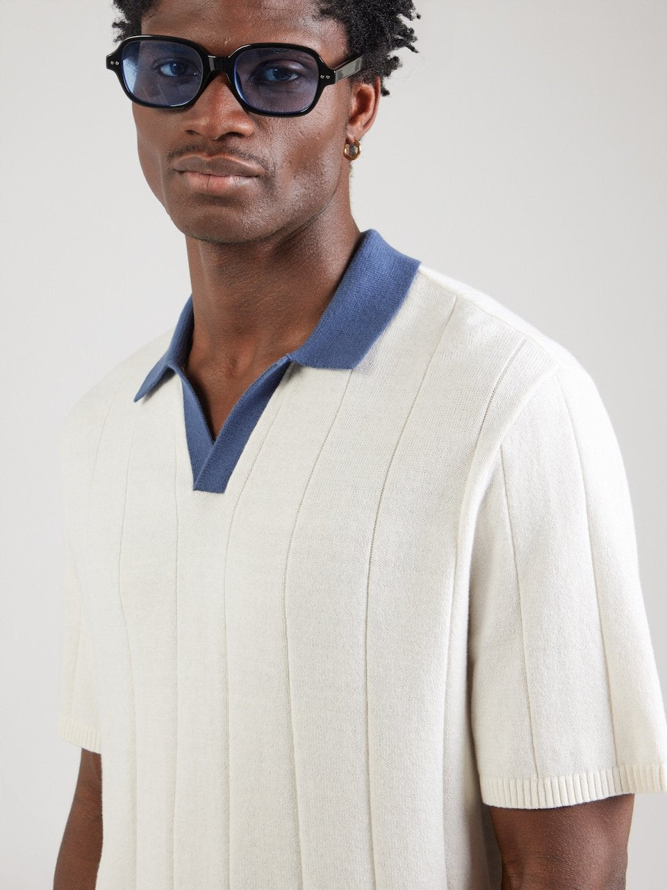 Hollister – Men's Knitted Polo Shirt