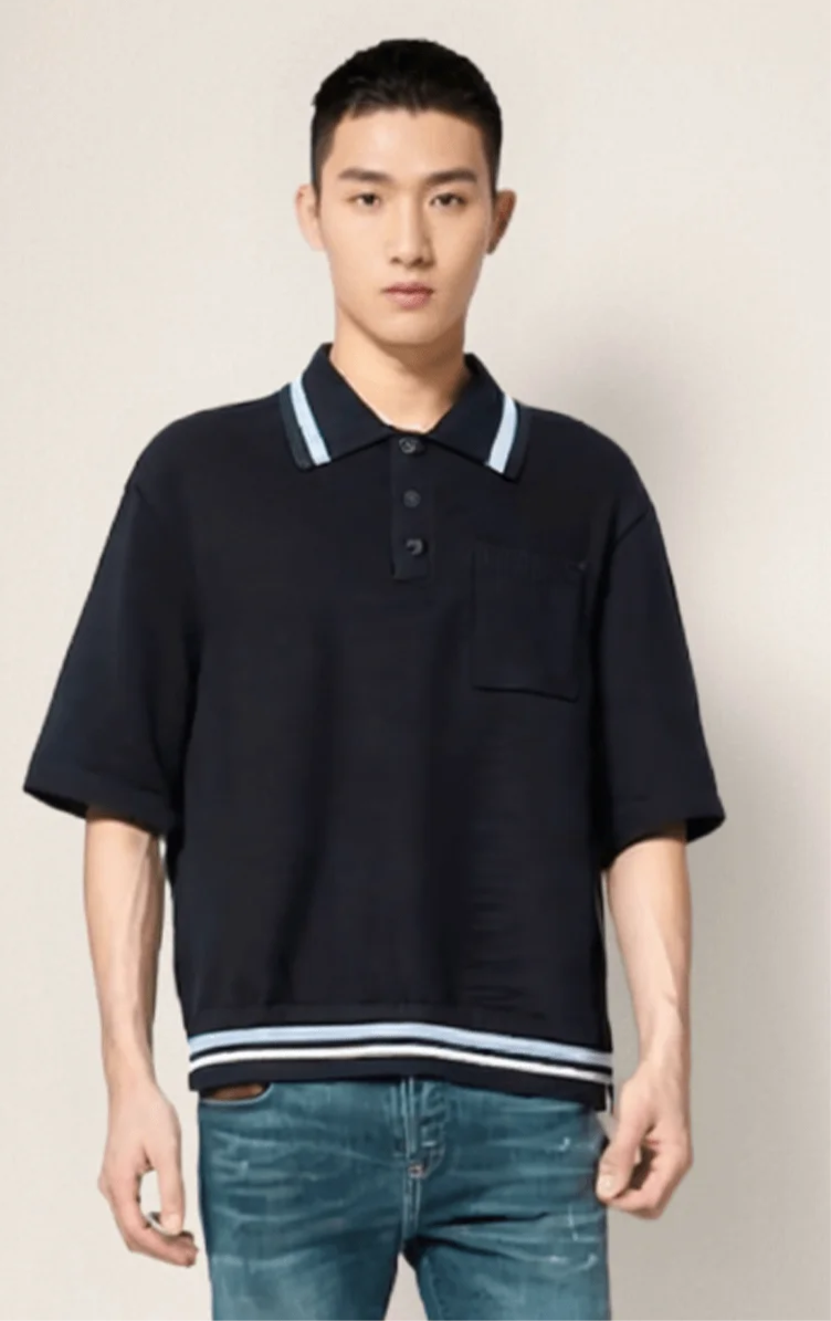 Zara – Men's Striped Polo Shirt
