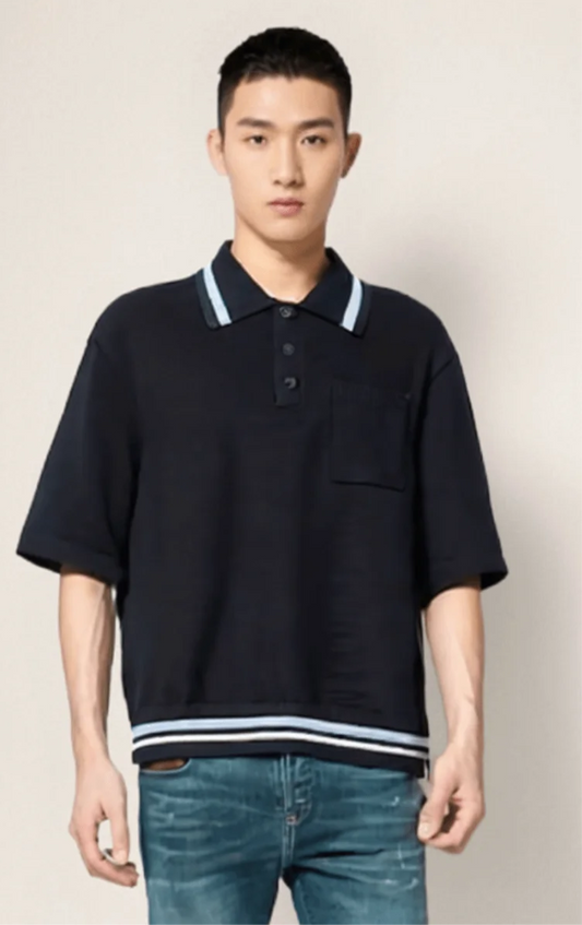Zara – Men's Striped Polo Shirt